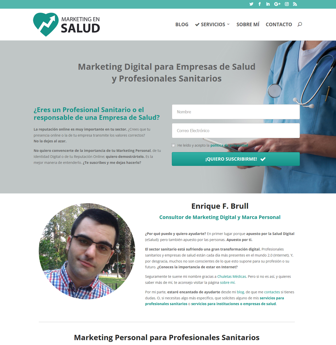 Web Marketing en Salud Brull Arts